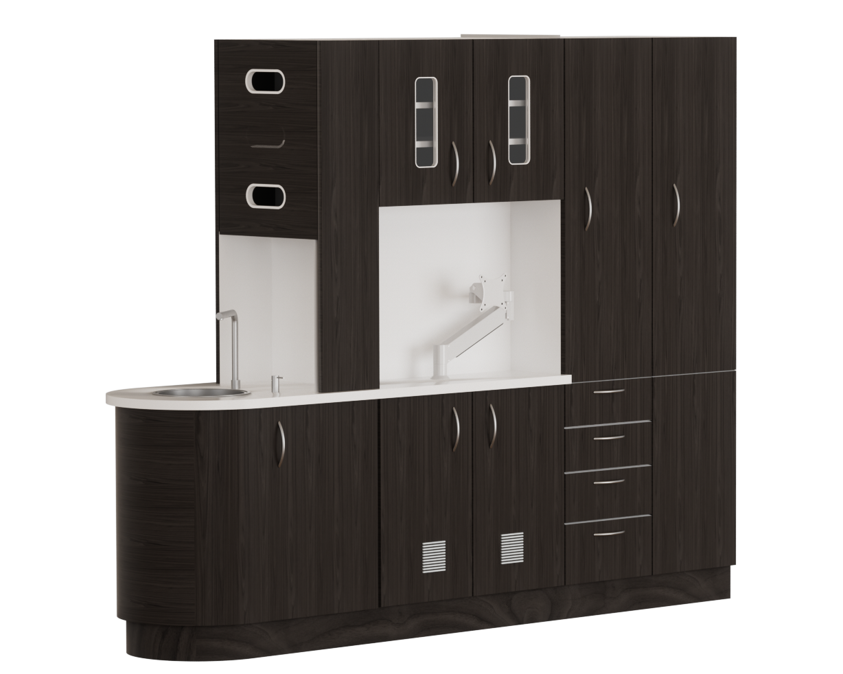 TJ-DC20 wood dental cabinet