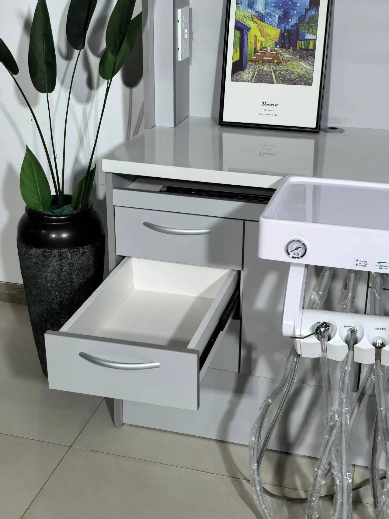 TJ-DC600 cabinet drawer and delivery unit details