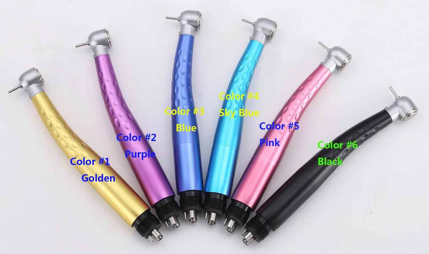 RB-TUP dental handpieces in six available colors